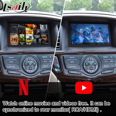 Android Auto özellikli Nissan Pathfinder, Patrol, Armada Infiniti QX için CarPlay Araba Multimedya Ekranı