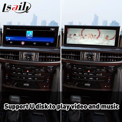 Lexus LX570 LX 570 LX450D 2016-2021 için kablosuz Android Otomatik Carplay Arayüzü