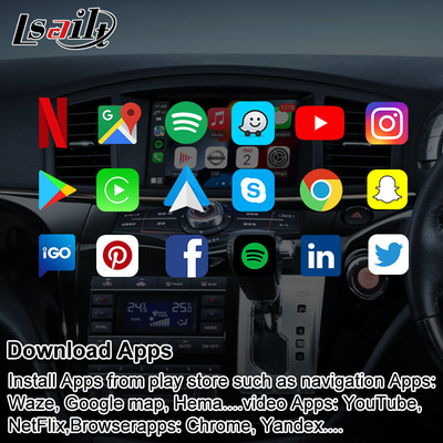 Nissan Elgrand Patrol için Kablosuz CarPlay Araba Multimedya Ekranı, GPS Navigasyonlu Armada Infiniti QX, Android Auto