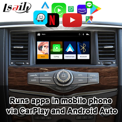 Android Auto ile Nissan Armada, Quest, Pathfinder için Lsailt CarPlay Arayüzü, orijinal ekranı yükseltin