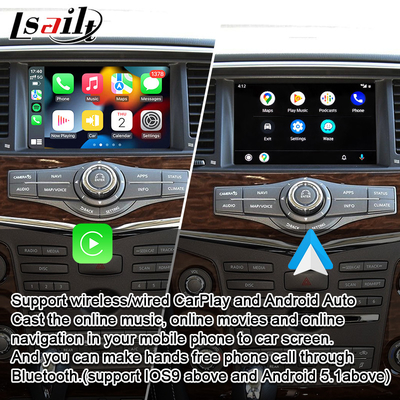 Android Auto ile Nissan Armada, Quest, Pathfinder için Lsailt CarPlay Arayüzü, orijinal ekranı yükseltin