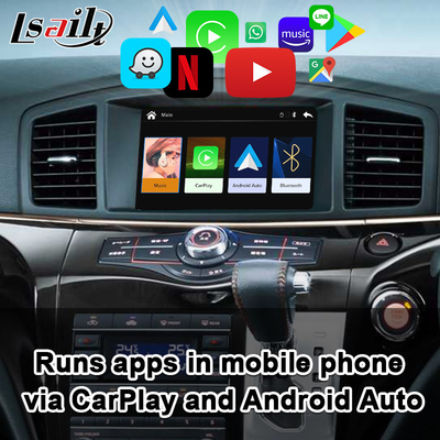Android Auto, YouTube, Elgrand için Spotify, Patrol, Armada, Pathfinder ile Nissan CarPlay Arayüzü