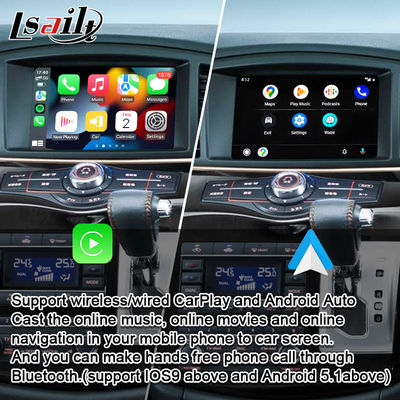 Android Auto, YouTube, Elgrand için Spotify, Patrol, Armada, Pathfinder ile Nissan CarPlay Arayüzü