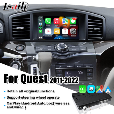 YouTube, Android Auto ile Nissan Quest, Patrol, Armada, Infiniti QX için Kablosuz CarPlay arayüzü