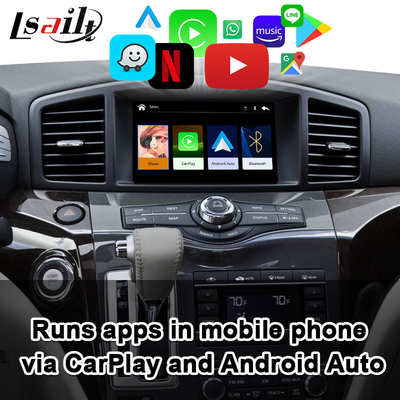 YouTube, Android Auto ile Nissan Quest, Patrol, Armada, Infiniti QX için Kablosuz CarPlay arayüzü