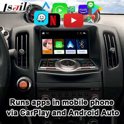 Nissan 370Z Pathfinder Infiniti QX için Android Auto CarPlay Arayüzü arka kameraları destekler