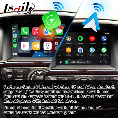 Nissan Pathfinder R52 2017-2021 için Kablosuz Carplay Android otomatik Navigasyon Kutusu