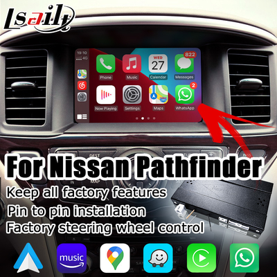 Nissan Pathfinder R52 2017-2021 için Kablosuz Carplay Android otomatik Navigasyon Kutusu