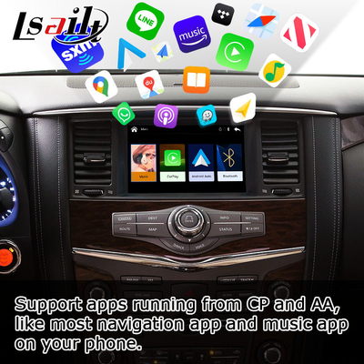 Nissan Patrol Y62 kablosuz carplay android oto Lsailt tarafından OEM tarzı yükseltme