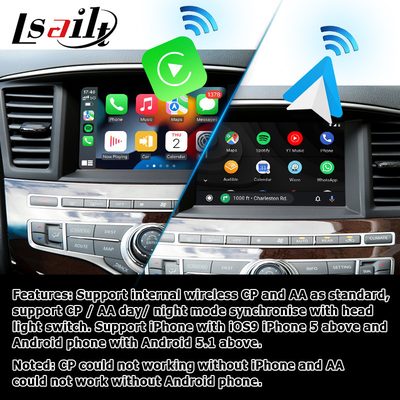 Infiniti QX60 OEM tarzı kablosuz carplay android otomatik yükseltme