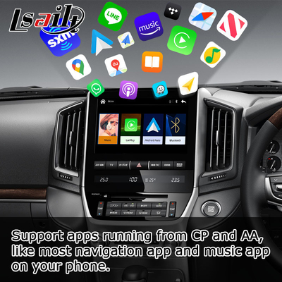 Toyota Land Cruiser LC200 OEM tarzı kablosuz carplay android otomatik multimedya arayüzü yükseltmesi