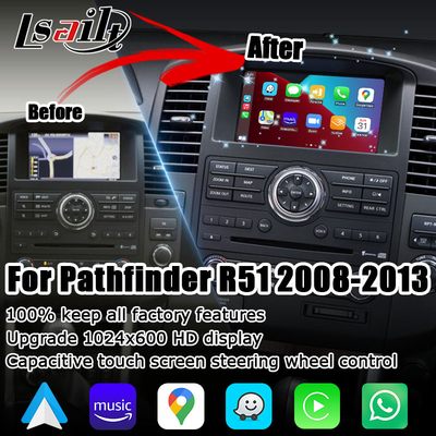 Nissan Pathfinder R51 IT06 HD ekran kablosuz carplay android otomatik yükseltme
