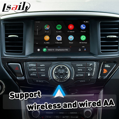 2017-2019 Nissan Pathfinder R52 için araba entegrasyonu kablosuz Android Otomatik Carplay arayüzü