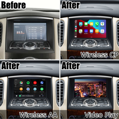 Infiniti QX50 EX35 EX25 EX30d EX37 HD ekran kablosuz Carplay Android Otomatik yükseltme