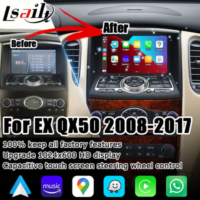 Infiniti QX50 EX35 EX25 EX30d EX37 HD ekran kablosuz Carplay Android Otomatik yükseltme