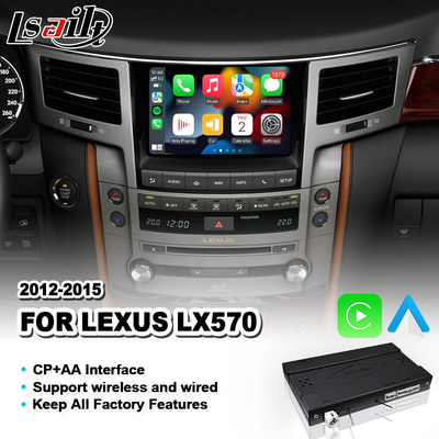 Kablosuz Android Otomatik ile 2012-2015 Lexus LX570 LX 570 için Carplay Arayüzü