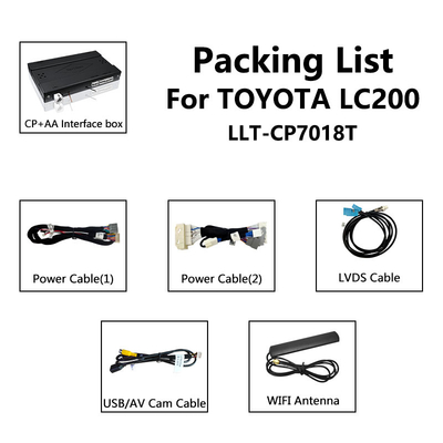 Kablosuz Android Otomatik ile 2012-2015 Lexus LX570 LX 570 için Carplay Arayüzü