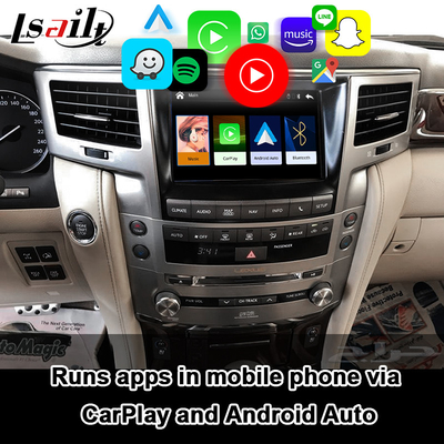 Kablosuz Android Auto, Google Haritası ile LX570 2013-2015 GX460 için Lexus CarPlay Arayüzü