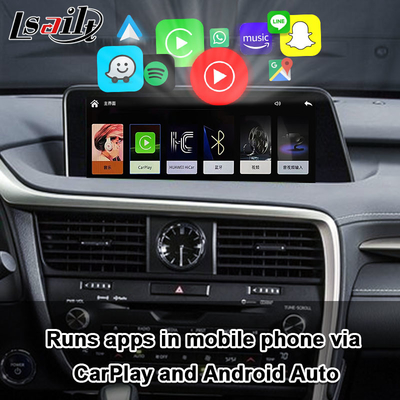 RX450H 2016-2022 RX350 Desteği Kablosuz Android Auto, Kameralar için Lexus CarPlay arayüzü