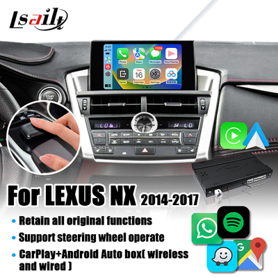Lexus NX NX200t NX300h Android Auto, Mirror Link, HiCar, CarLife için Kablosuz CarPlay Arayüzü