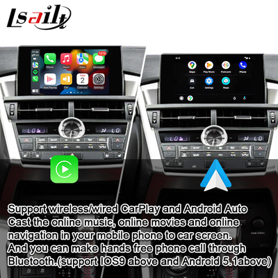 Lexus NX NX200t NX300h Android Auto, Mirror Link, HiCar, CarLife için Kablosuz CarPlay Arayüzü