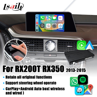 Android Auto, Mirror Link, Google Map özellikli Lexus RX RX200T RX350 için Lsailt CarPlay Arayüzü