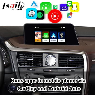 Android Auto, Mirror Link, Google Map özellikli Lexus RX RX200T RX350 için Lsailt CarPlay Arayüzü