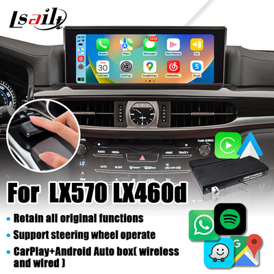 Lexus LX LX570 LX460d 2017-2022 Ters Kamera Video Arayüzü için Kablosuz CarPlay Dekoder