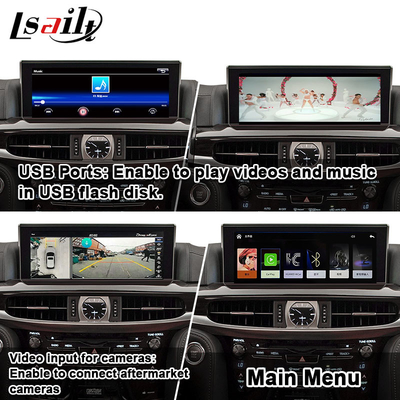 Lexus LX LX570 LX460d 2017-2022 Ters Kamera Video Arayüzü için Kablosuz CarPlay Dekoder
