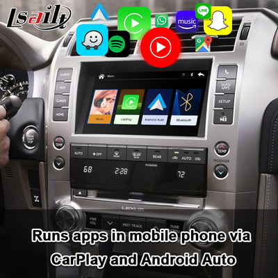 Kablosuz Android Auto ile Lexus GX460 2014-2021 LX570 RX NX için Tak ve Çalıştır CarPlay Arayüzü