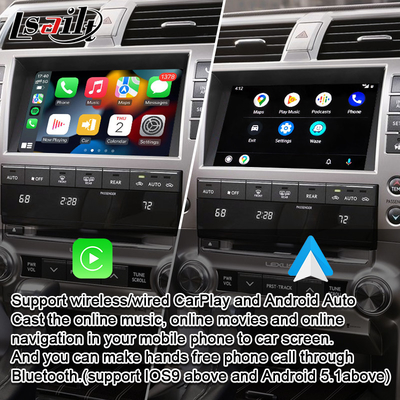 Kablosuz Android Auto ile Lexus GX460 2014-2021 LX570 RX NX için Tak ve Çalıştır CarPlay Arayüzü