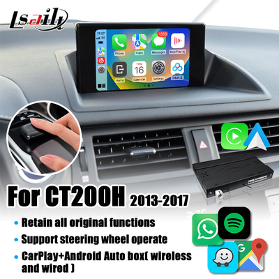 Lexus CT200 2013-2022 için Android Auto, Google Haritası ile Lsailt Kablosuz CarPlay Modülü
