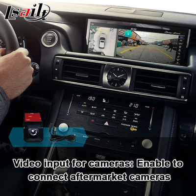 Lexus IS250 IS350 IS300 için Lexus CarPlay Arayüzü Android Auto ile Kamera Arayüzü