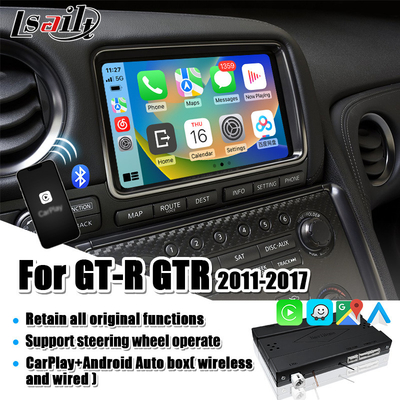 Nissan GT-R GTR R35 2008-2017 Entegre Kablosuz Android Auto için Carplay Arayüzü, Ayna Bağlantısı