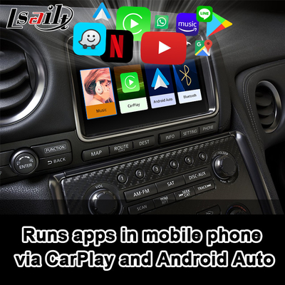 Nissan GT-R GTR R35 2008-2017 Entegre Kablosuz Android Auto için Carplay Arayüzü, Ayna Bağlantısı