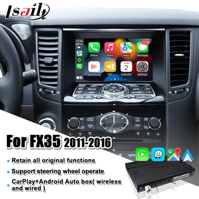 Infiniti FX Q QX için Kablosuz Apple CarPlay Android Oto Arayüzü Orijinal Ekran Yükseltme