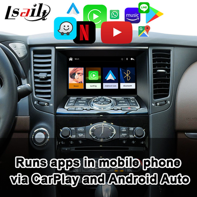 Infiniti FX Q QX için Kablosuz Apple CarPlay Android Oto Arayüzü Orijinal Ekran Yükseltme