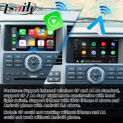 Nissan Armada TA60 2008-2015 için Android video arayüzü carplay android otomatik kutusu