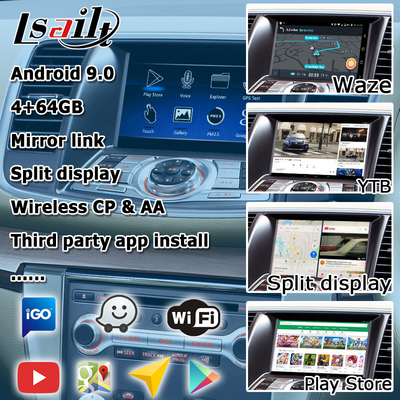 Kablosuz carplay android otomatik entegrasyonuna sahip Nissan Teana J32 Android video arayüzü