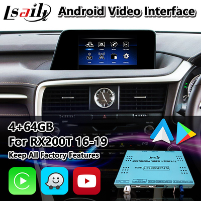 Lsailt Android Multimedia Arayüzü Lexus RX200T RX350 RX300 RX Fare Kontrolü 2016-2019