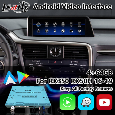 Lsailt Android Carplay Arayüzü Lexus RX 450h 200T 350 450L 350L 300 F Sport 2016-2019 için