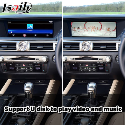 Lexus GS300h GS200t GS350 GS450h GSF GS L10 2016-2020 için Lsailt Kablosuz Android Otomatik Karplay Arayüzü