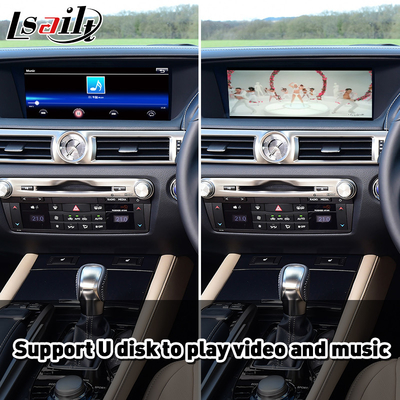 Lexus GS300h GS200t GS350 GS450h GSF GS L10 2016-2020 için kablosuz Android Otomatik Carplay Arayüzü