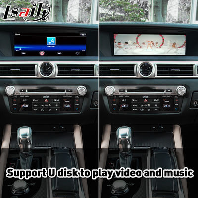 Lexus GS350 GS200t GS300h GS450h AWD F Sport 2016-2020 için Lsailt Android Otomatik Araba Oyunu Arayüzü