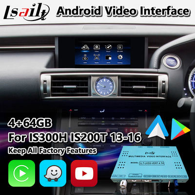 Lsailt Android Multimedia Arayüzü Lexus IS 300h 250 350 200t 300 AWD F Sport XE30 2013-2016 için