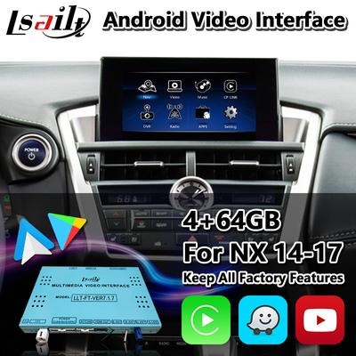 Lsailt Android Multimedia Video Arayüzü Lexus NX300h NX200t NX F-Sport Touchpad Kontrolü 2014-2017 için