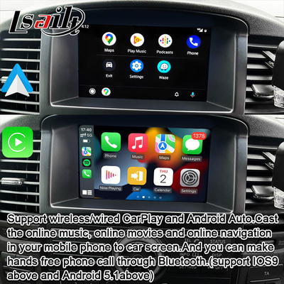 Nissan Pathfinder R51 Navara D40 2013-2016 Android Auto, CarLife, Mirror Link için Kablosuz CarPlay Arayüzü