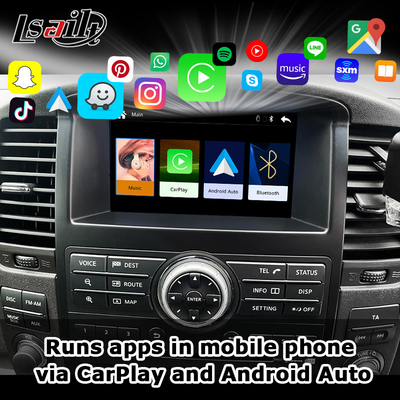 Nissan Pathfinder R51 Navara D40 2013-2016 Android Auto, CarLife, Mirror Link için Kablosuz CarPlay Arayüzü