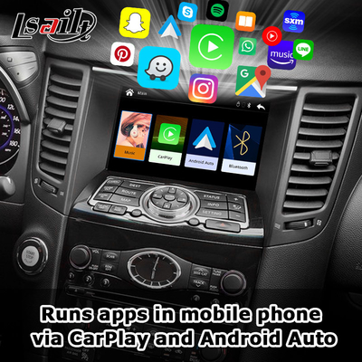 Infiniti QX70 FX50 FX35 FX37 2011-2018 Android Otomatik Çözücü, Pin to Pin Kurulumu için Lsailt CarPlay Arayüzü