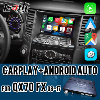 Infiniti QX70 FX50 FX35 FX37 2011-2018 Android Otomatik Çözücü, Pin to Pin Kurulumu için Lsailt CarPlay Arayüzü